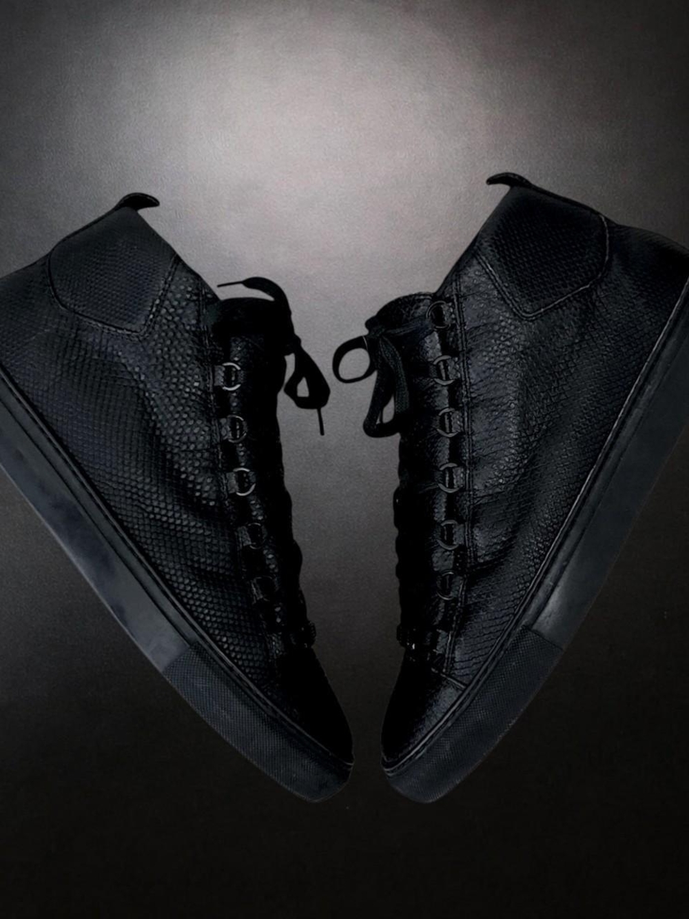 Balenciaga Arena Snakeskin High Tops